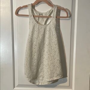 Garage White Lace Tank Top